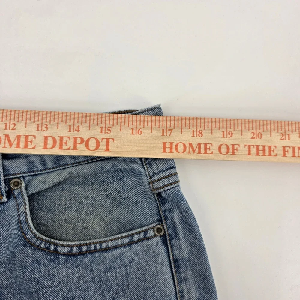 VTG 90's American Eagle Dungarees Mens Jeans Denim Straight Leg Pants Size 34x32